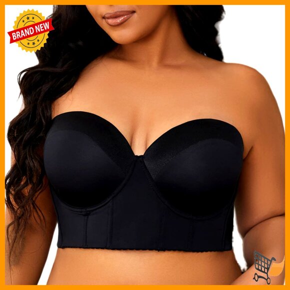 Other - Longline Strapless Bra Full Coverage Minimizer Shapewear Corset Style
